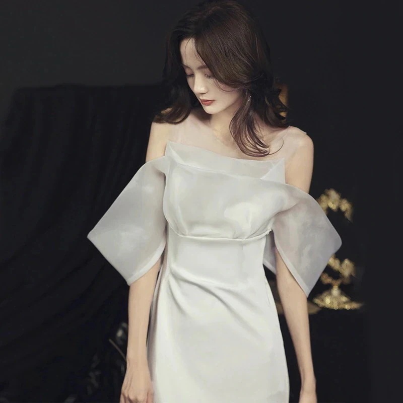 急速出荷mianbaoshu 2025新作パーティー結婚式 ワンピース お呼ばれ イブニング レディース ロング 演奏会 花嫁