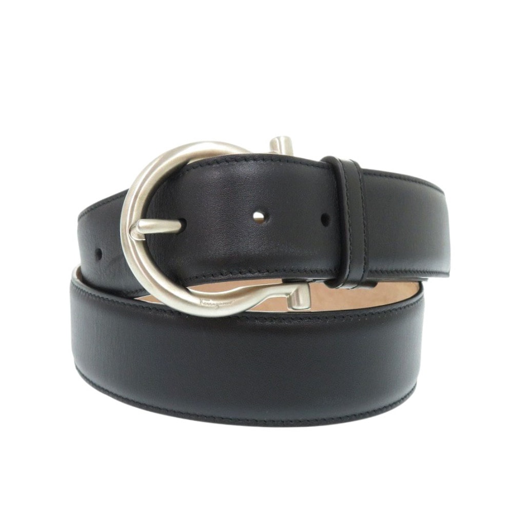美品 サルヴァトーレフェラガモ ガンチーニ バックル ベルト レザー  