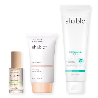 [SHABLE][敏感肌3種セット] シャベル3step シカアンプル+ヒーリングシーク再生クリーム+ナチュラルトーンアップ
