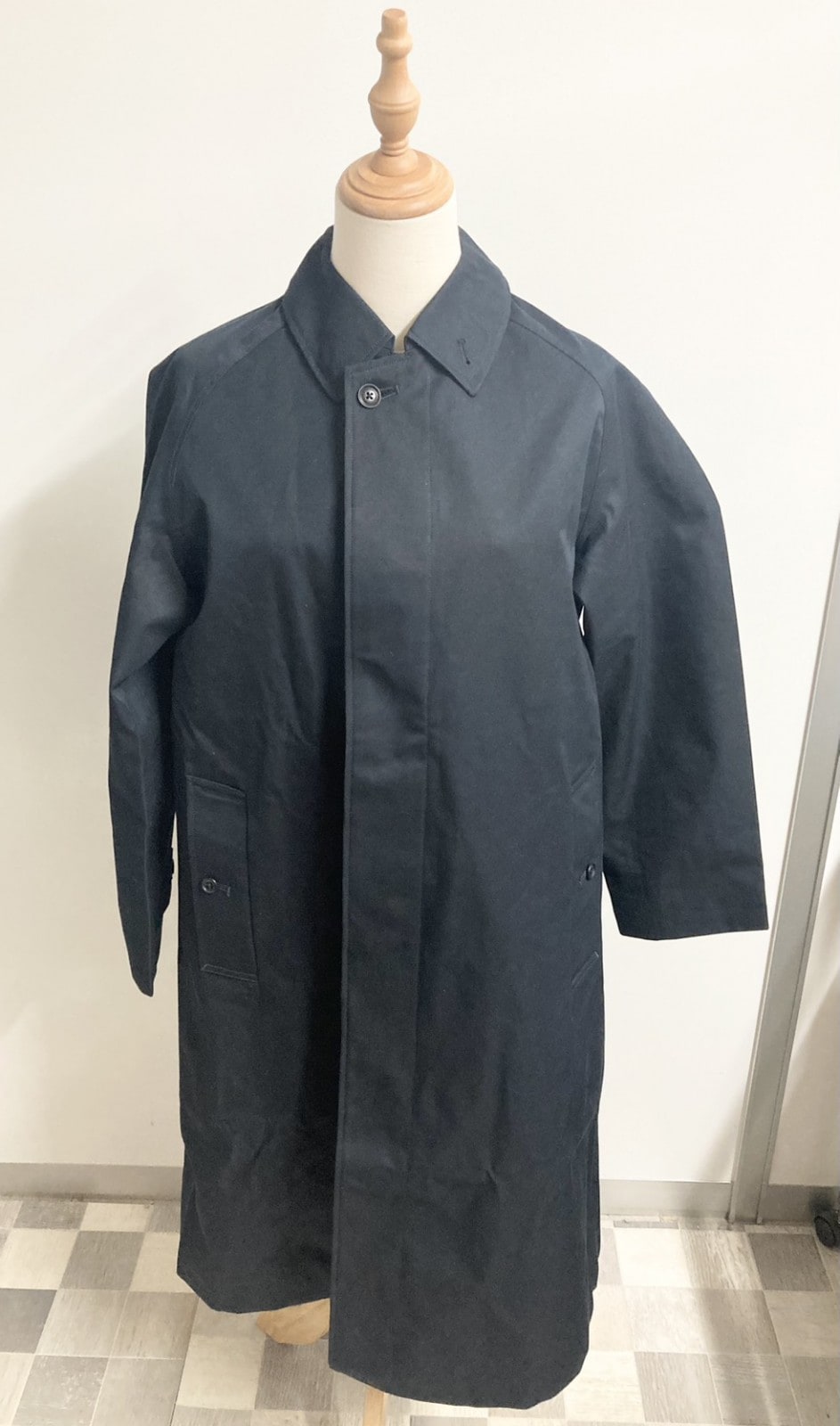 未使用展示品　NANAMICA　GORE-TEX　Balmacaan　Coat　ネイビー　バルマカーンコート　SUBF263　0