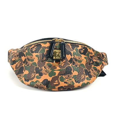 エイプMCM ボディーバック A BATHING APE（アベイシングエイプ）の「BAPE X MCM BELT BAG
