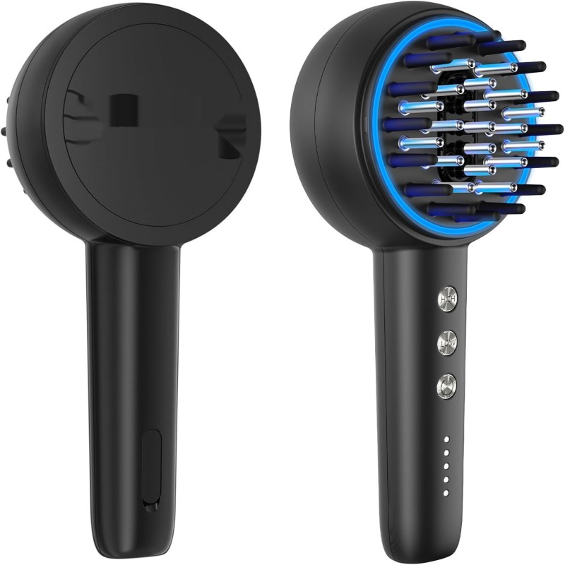 電気ブラシ 電動 頭皮ブラシ 美顔器 頭皮 フェイス ボディ 小顔 ems RF EP 3D振動 LED光エステ 液体ボックス付き 乾湿両用 男女兼用 敬老の日 父の日 お中元 プレゼント