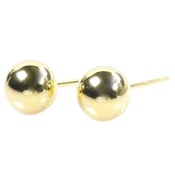 ピアス 丸玉 18k 18金ゴールド k18 約5mm 地金 シンプル レディース 50代 40代 60代 30代 20代 クリスマス プレゼント 女性用 ギフト 母の日 ホワイトデー バレ