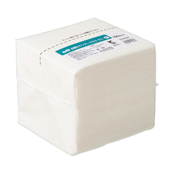 （まとめ） TANOSEE抗菌カウンタークロス ミニ ホワイト 1パック（100枚） [x5セット]