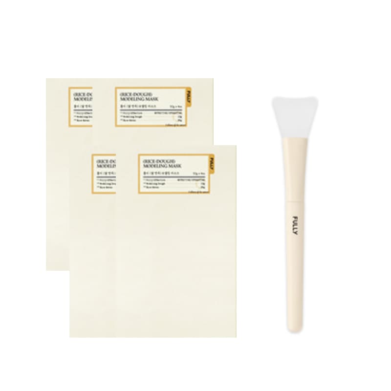 米モデリングマスク, 4枚+シリコン·ブラシ[スイカPICK] 米ぬか水 / 天然成分 / パック / ヴィーガン / 毛穴 / 角質 / 保湿 / 皮脂 / 敏感肌 / 低刺激 / 韓国コスメ