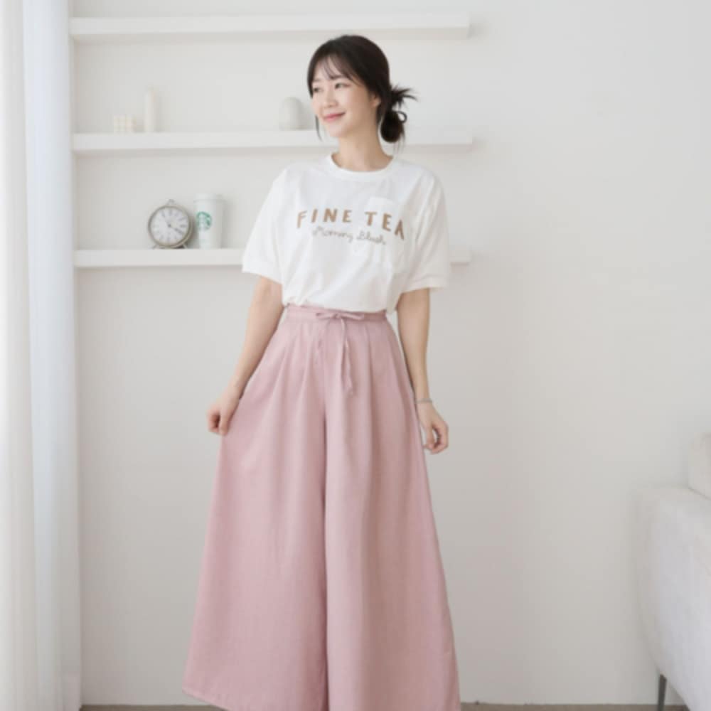 鉄の地形息子ワイドトンパンツバンディングパンツ