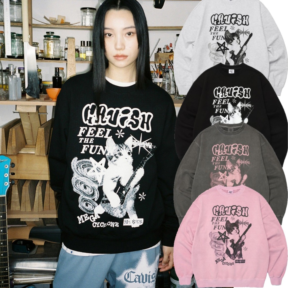 MEGA CYCLONE PIGMENT SWEATSHIRT/ユニセックス