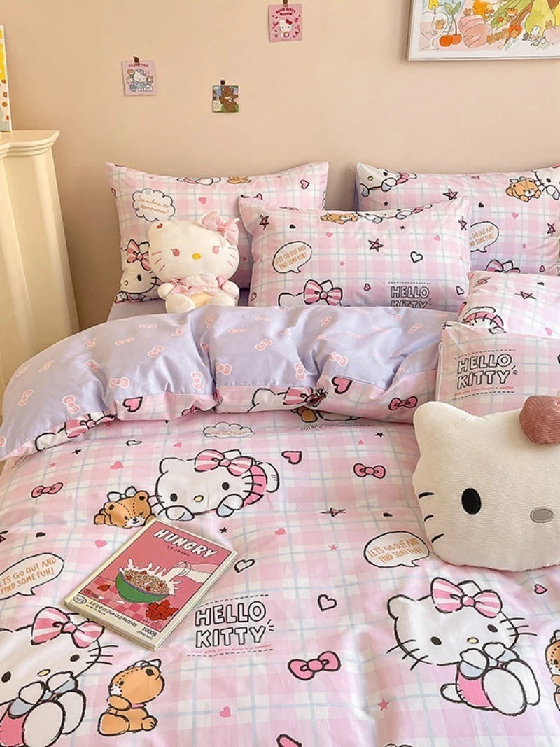 コットン ハロー ケイト キャットガール キュート ドミトリー コットンベッド 34点セット