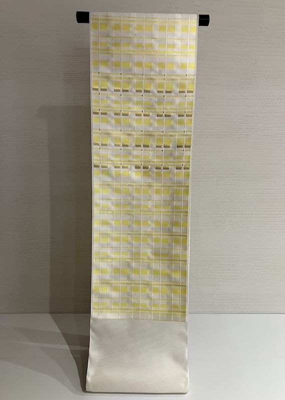 名古屋帯 美術工芸 啓 押し本漆本金箔 九寸 [nagoya0027]