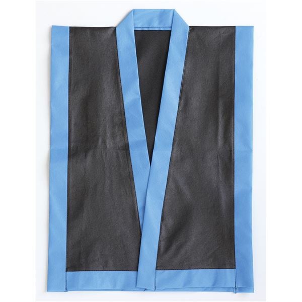 （まとめ）カラー不織布 エイサー打掛 黒（襟青）S 帯付(×20セット) 5,940円