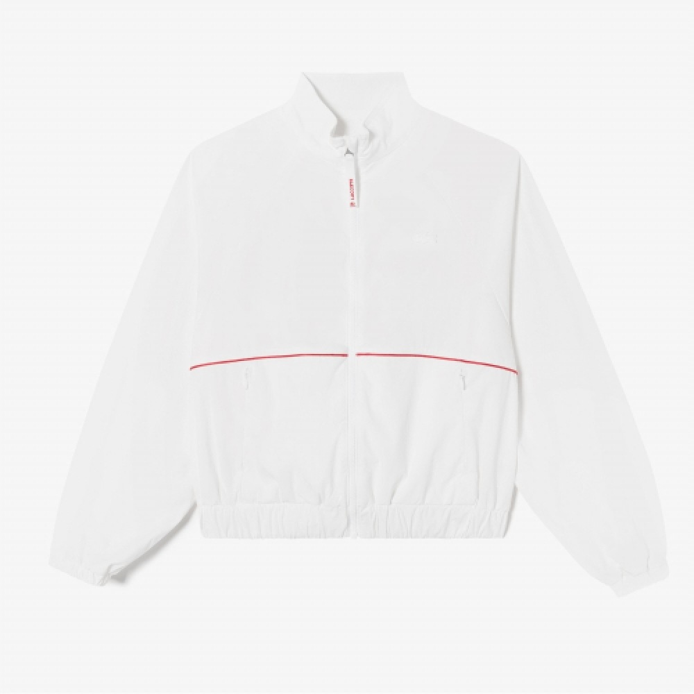 LACOSTE 女性用テニスクロップ軽量ジャンパー [オフホワイト] 19,052円