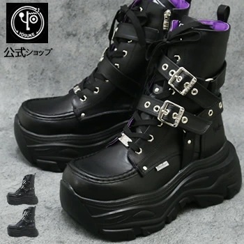 【公式SHOP特典キズ補修液付】ヨースケ 厚底スニーカー メンズ ハイカット 厚底ブーツ 9cm 厚底フラット 7,762円