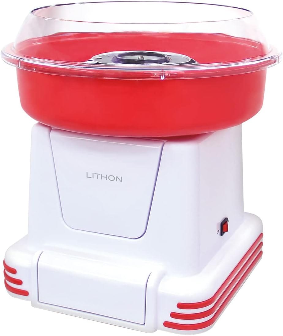LITHON ライソン わたあめ屋さん 子どもと一緒に楽しめる お手入れ簡単 飴で作れる おうちでお祭り気分 縁日 わたあめ機 わたあめメーカー 家庭用 KDCC-002R
