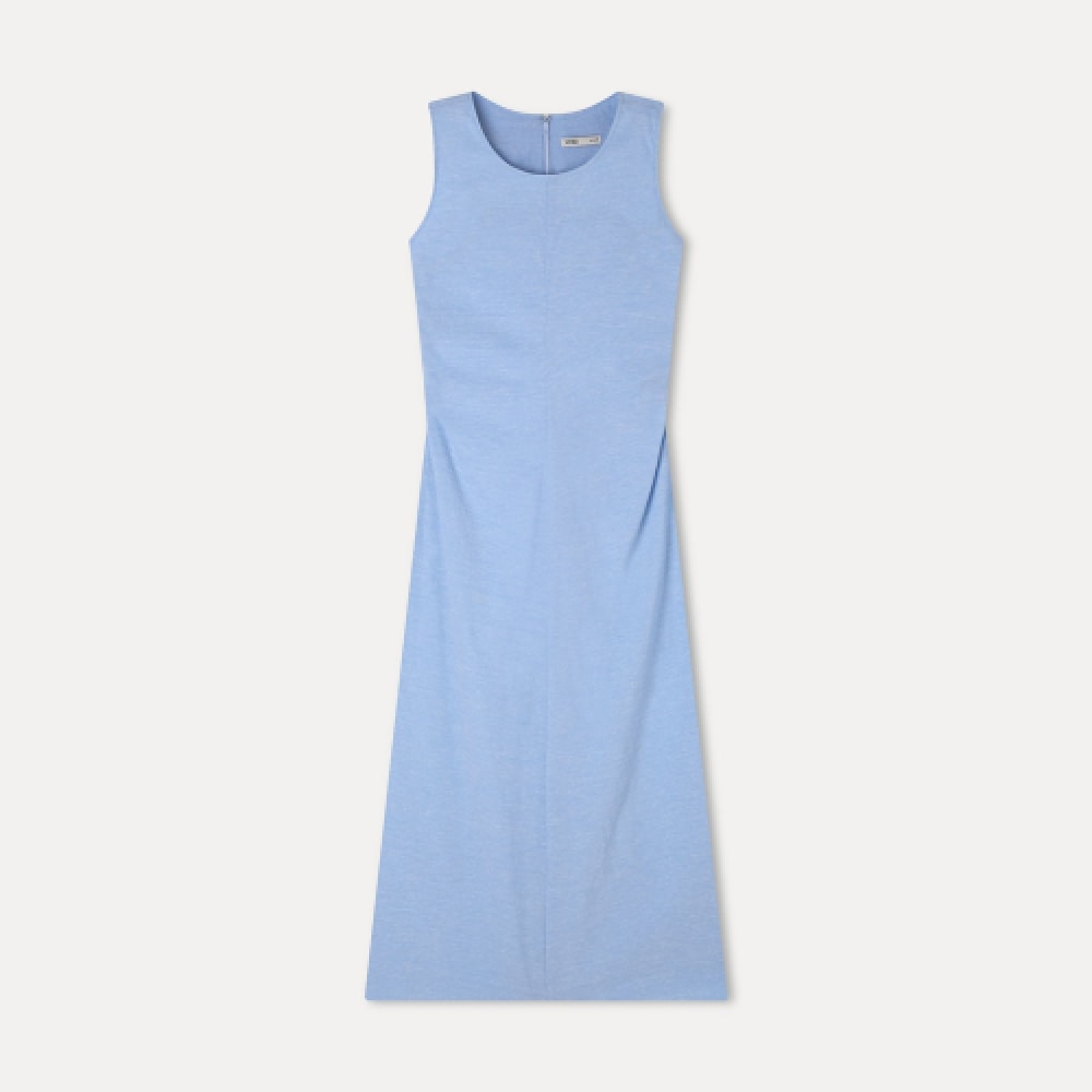 MIXXO アンフットシャーリングロングワンピース_MIWOWF824B