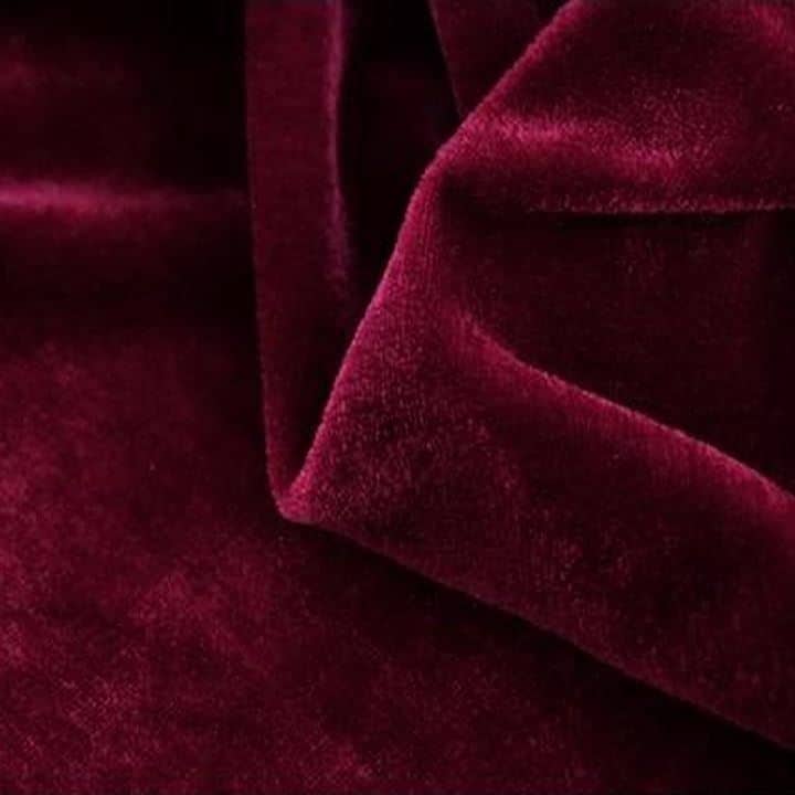 幅広2m 手芸用 ベロア 生地 やや薄手 カラー 無地 布(ダークワインレッド, 3m) 5,022円