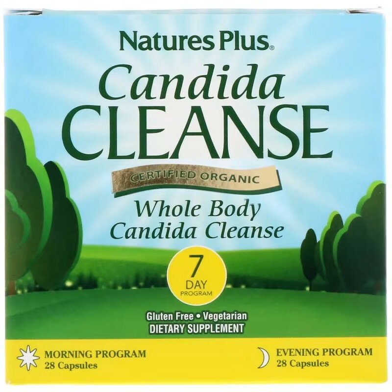 NaturesPlus　Candida Cleanse7日間プログラム2ボトル各28粒