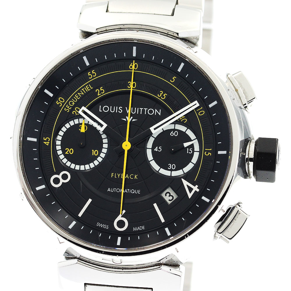 ルイ・ヴィトン LOUIS VUITTON Q102B タンブール フライバッククロノグラフ 世界888本 自動巻き メンズ 保証書付き_880547【中古】