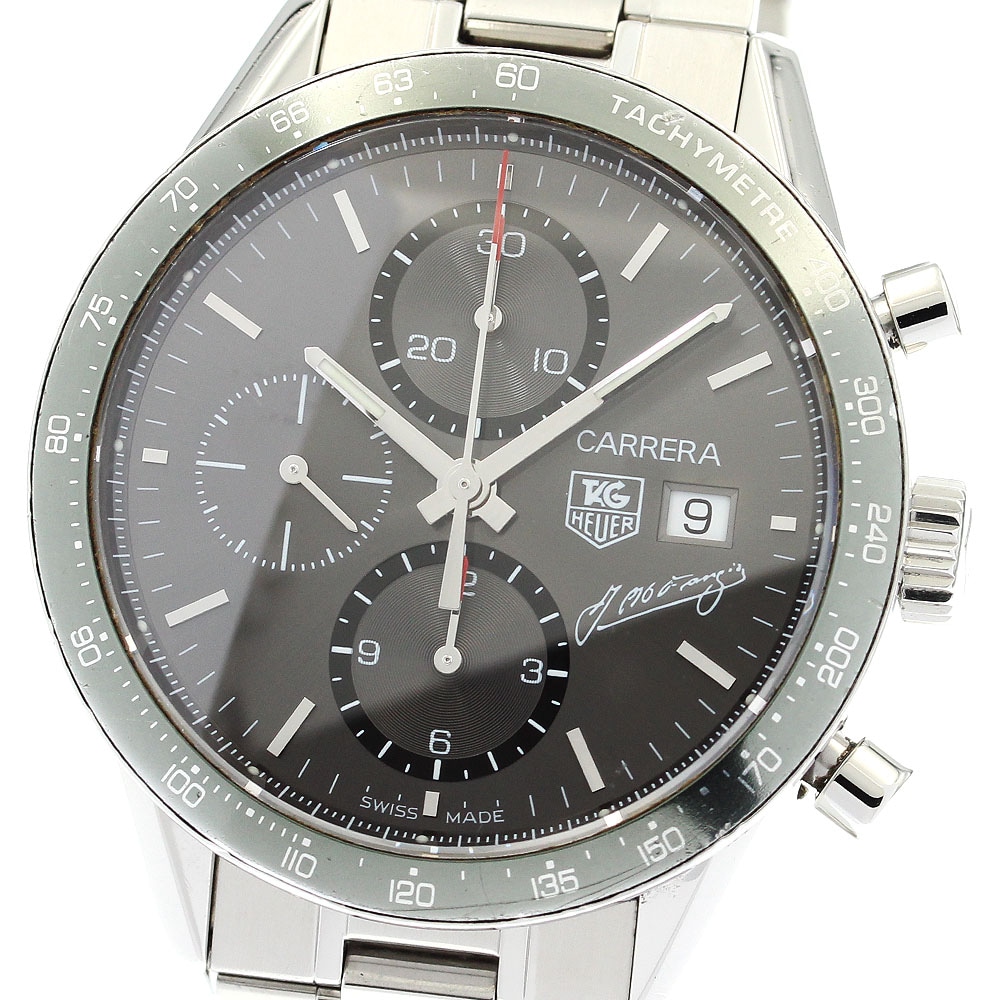 タグホイヤー TAG HEUER CV201C カレラ J・M・ファンジオ 4000本限定 クロノグラフ 自動巻き メンズ _869569【中古】 100,200円