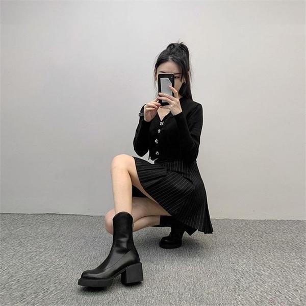 D202 厚手の女性用ブーツ 冬用ブーツ アングル (S9069608)