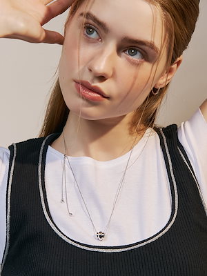 ★Hei★ baguette layered necklace★韓国人気★ baguette layered necklace – HEI 2025