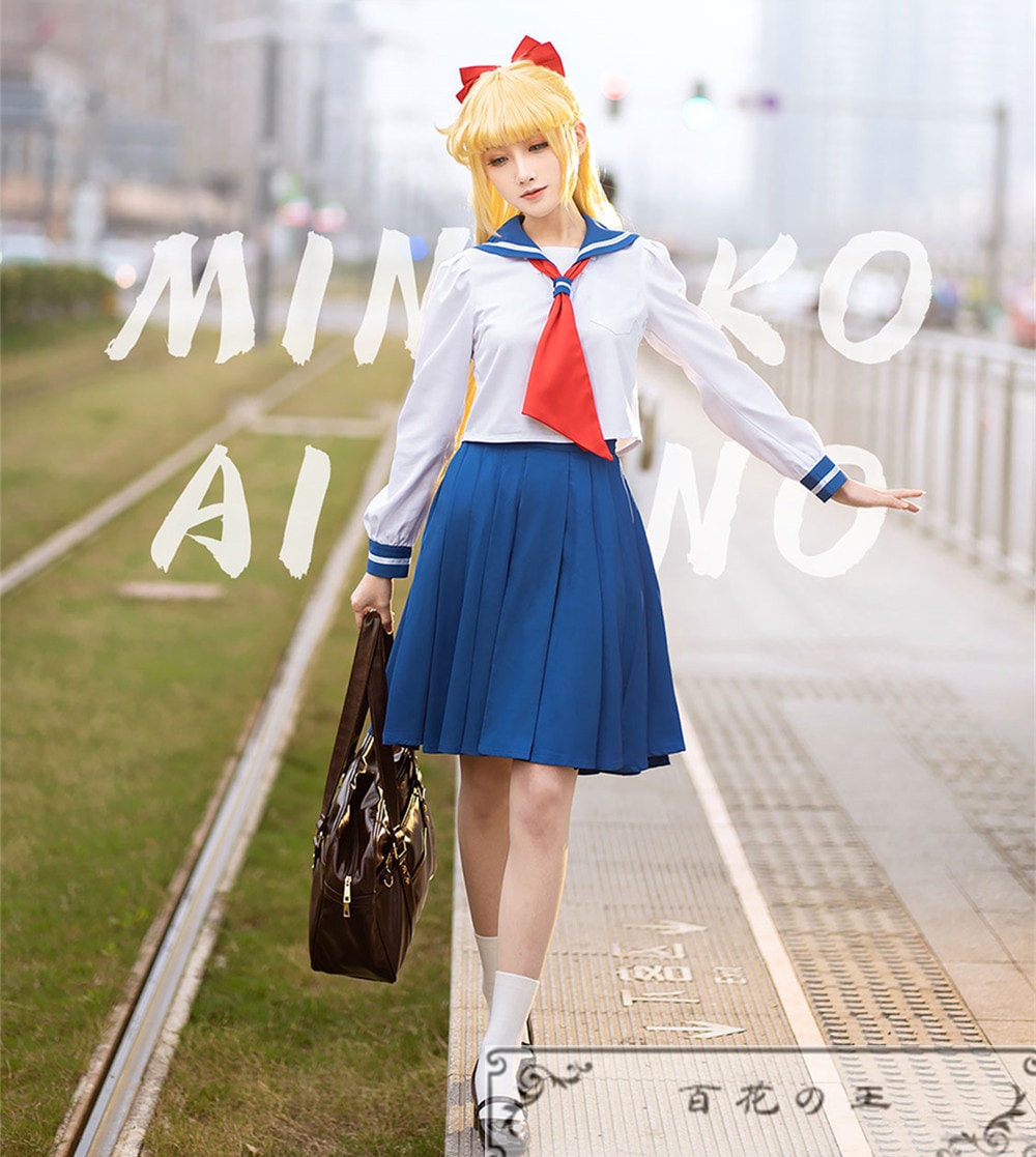 在庫品 美少女戦士セーラームーン 愛野美奈子 コスプレ衣装 制服セット セーラー服 学園祭 変装 コスチューム ハロウィン ク