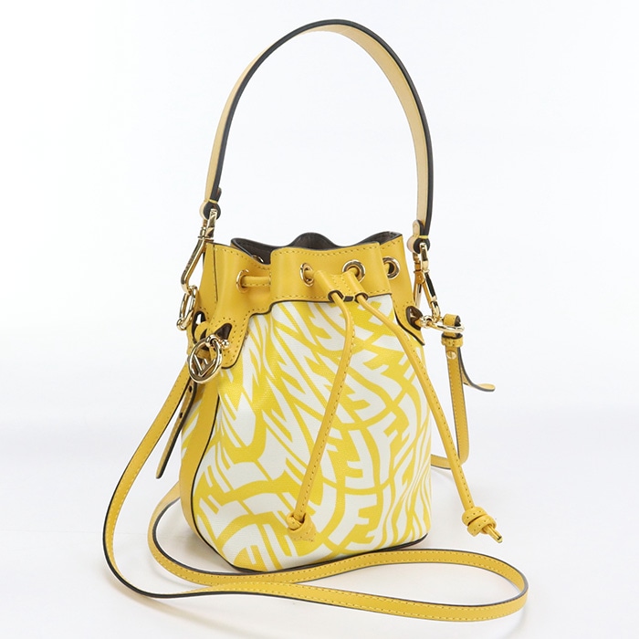 ミニ モントレゾール FE90723 ハンドバッグ PVC/ミニ モントレゾール イエロー【中古】 レディース