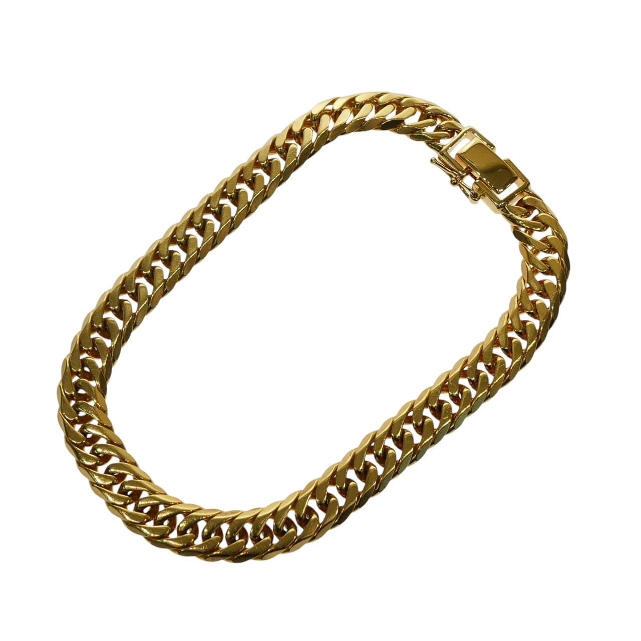 【新品】喜平ブレスレット K18 18金 750 6面ダブル 30.4g 20cm 7.4mm キヘイ チェーン 金ブレス 造幣局検定マーク 30g 18cm メンズ アクセサリー 204,450円