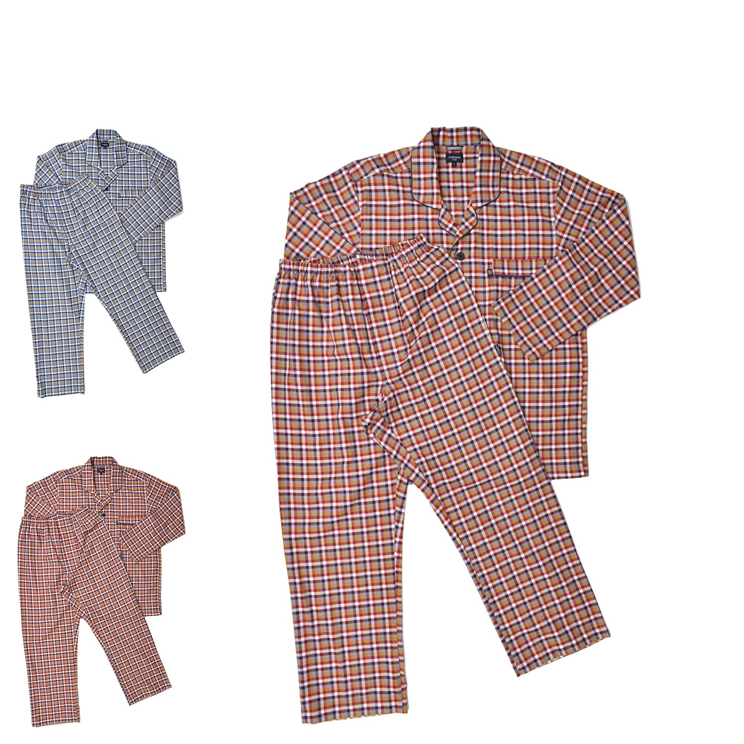 ルームウェア 部屋着 パジャマ セットアップ ナイトウェア 長袖 メンズ テーラード 0686-80