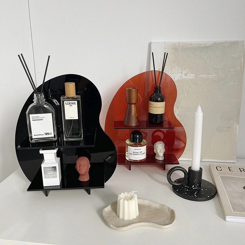 ビーンズ アクリル シェルフ 陳列 棚 韓国 インテリア 雑貨-x05-02