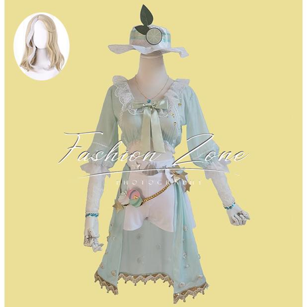 IdentityV 第五人格 風 調酒師 バーメイド デミ・バーボン 海塩特調 コスプレ衣装 ウィッグ cosplay ハロウィン 演出服 変装