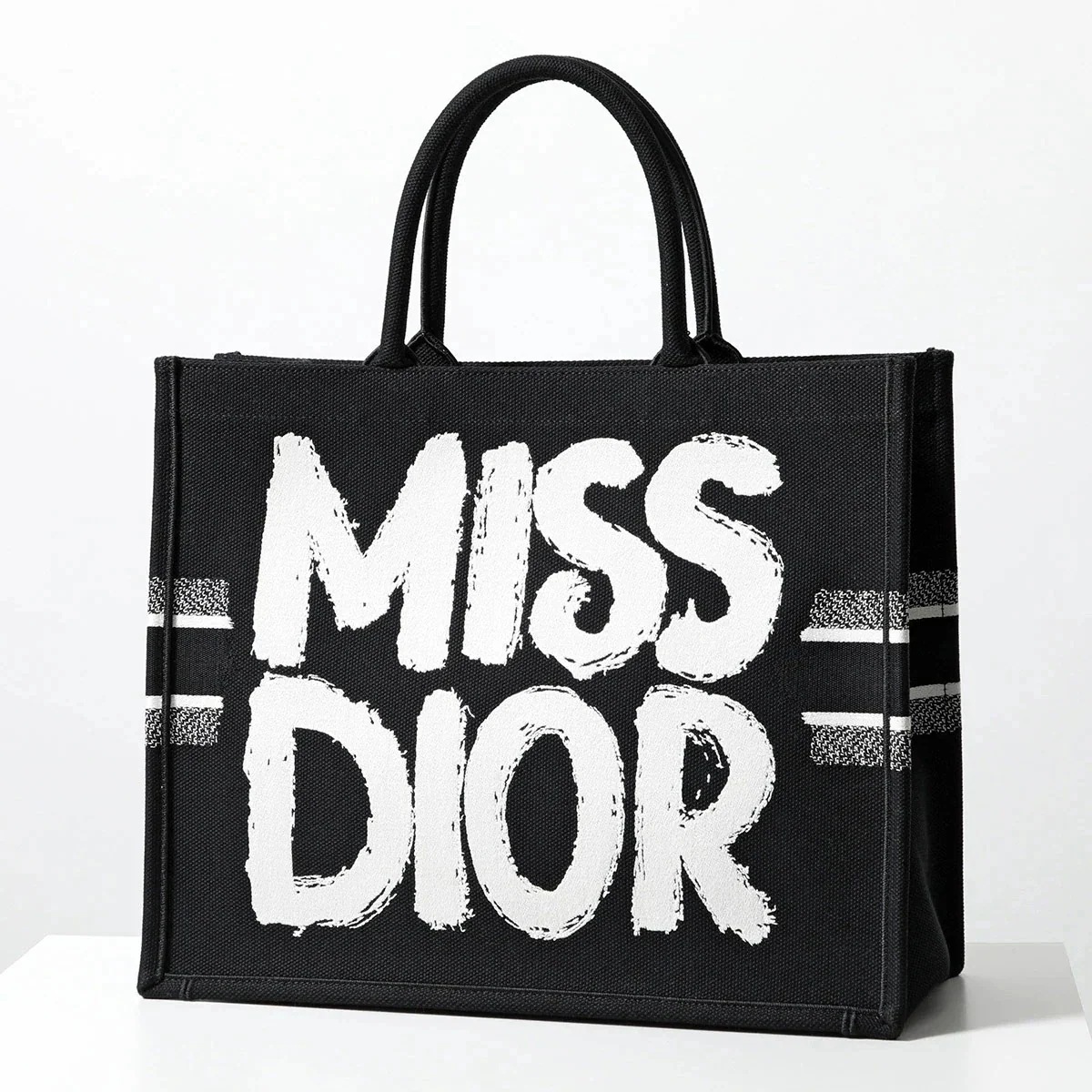 Dior ディオール トートバッグ BOOK TOTE L ブック トート ラージ M1286ZEZD レディース ジャガードロゴ 鞄 993/Noir-et