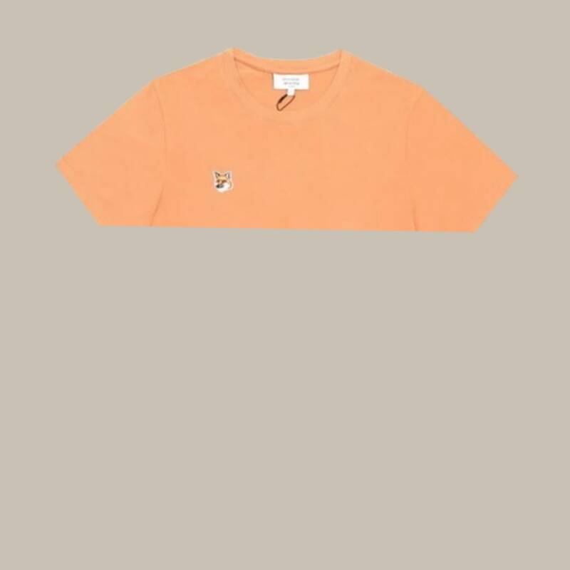 メゾン・キツネ LW00105KJ0008 0131 フォックスヘッドパッチ レディース半袖Tシャツ