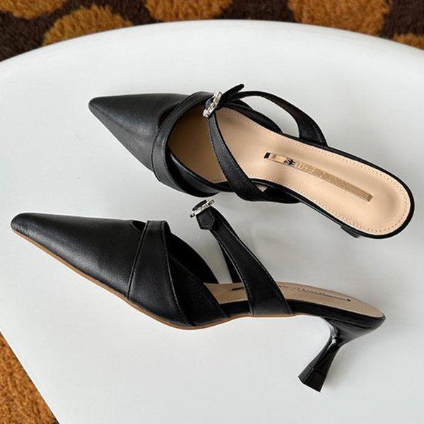 女性ミュールヒール 秋の靴 MT17