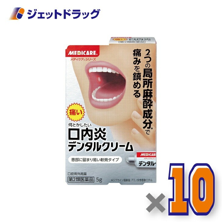 【第2類医薬品】デンタルクリーム 5g ×10個