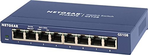 NETGEAR GS108-400JPS 8ポート1G スイッチングハブ 静音ファンレス 金属筐体 正規品