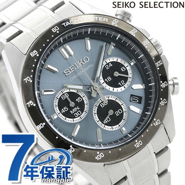 セイコー SEIKO メンズ 腕時計 クロノグラフ 8Tクロノ グレー SBTR027 セイコーセレ
