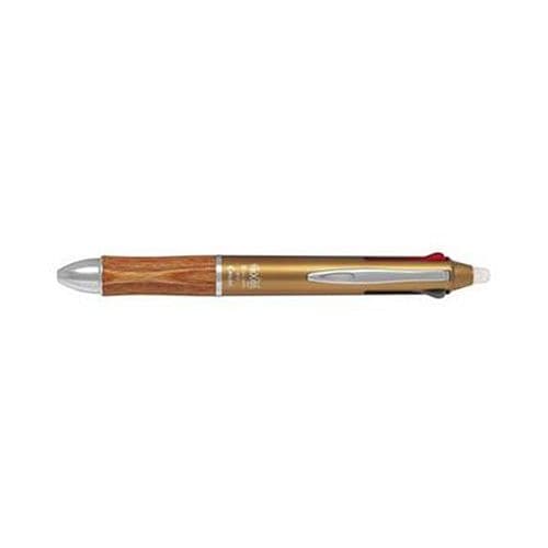 素晴らしい価格 （まとめ買い）消せる3色ボールペン フリクションボール3 ウッド 0.5mm ブラウン [x3] 筆記具