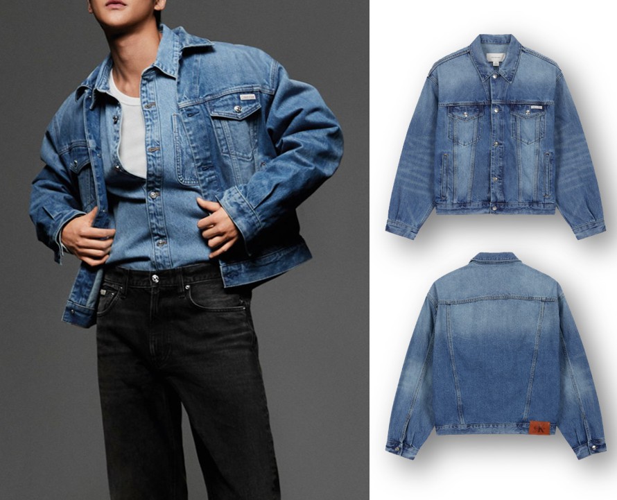 Mens 90s Denim Trucker Jacket (4RD706G-ZY2)