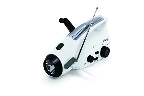 手回し充電式ラジオライト 500mAh内蔵モデル