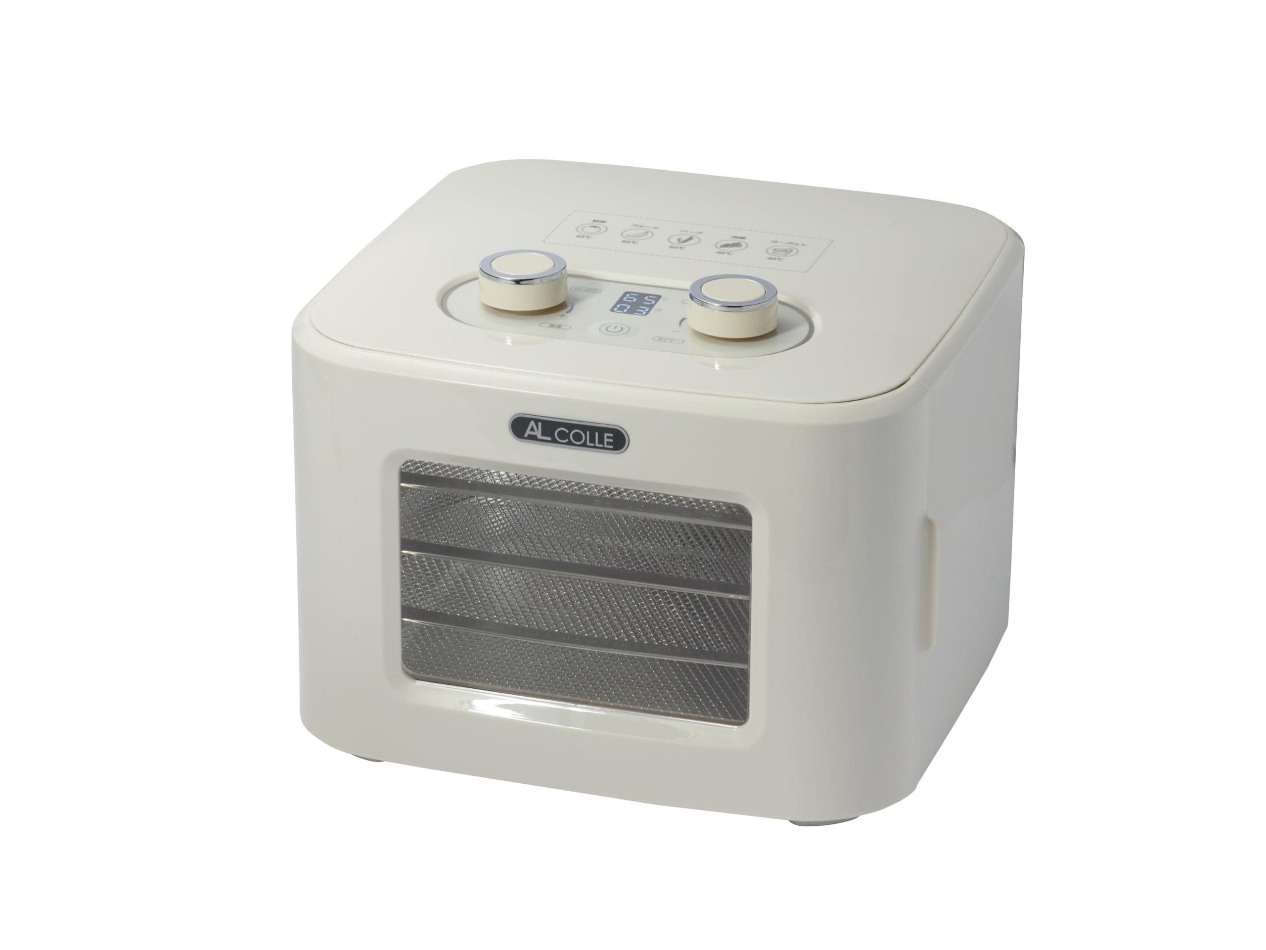 AL COLLE(アルコレ) ドライフードメーカー ADMT400W【日本メーカー】ドア式 4段 低温35℃ 高温80℃ 発酵モード フードドライヤー ドライフルーツメーカー 野菜乾燥 食品乾燥機 ジ