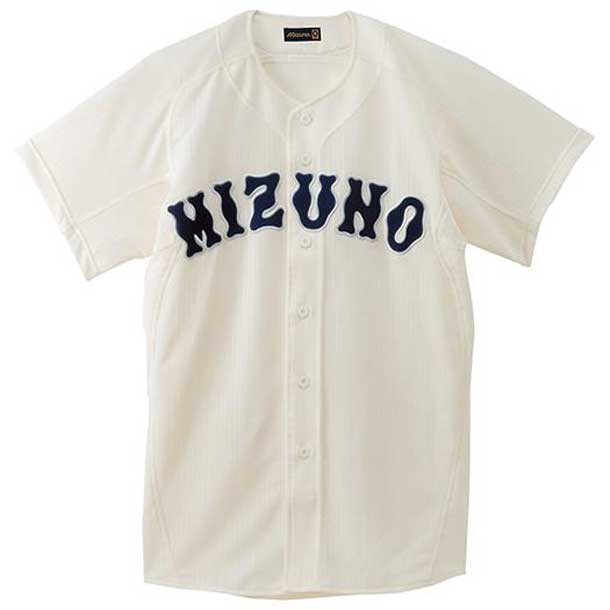 ミズノプロ メッシュシャツ(オープン型)(野球) (48アイボリー) 野球 ウェア ユニフォームシャツ (52MW17348)