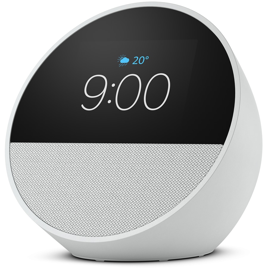 Amazon（アマゾン） B0C2RZWV9B Echo Spot（2024年発売） - スマートアラームクロック with Alexa鮮やかなサウンド(グレーシャーホワイト) B0C2RZWV9