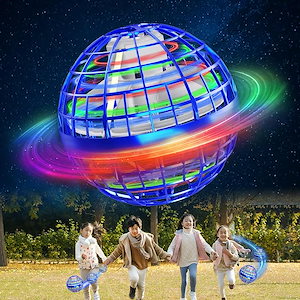 Semai 【2024最新推奨】 フライングボール おもちゃ 飛ぶボール UFO おもちゃ 360回転 ミニドローン LEDライト付き USB充電式 自動回避機能 軽量 子供の日 遊び 子供 大人向