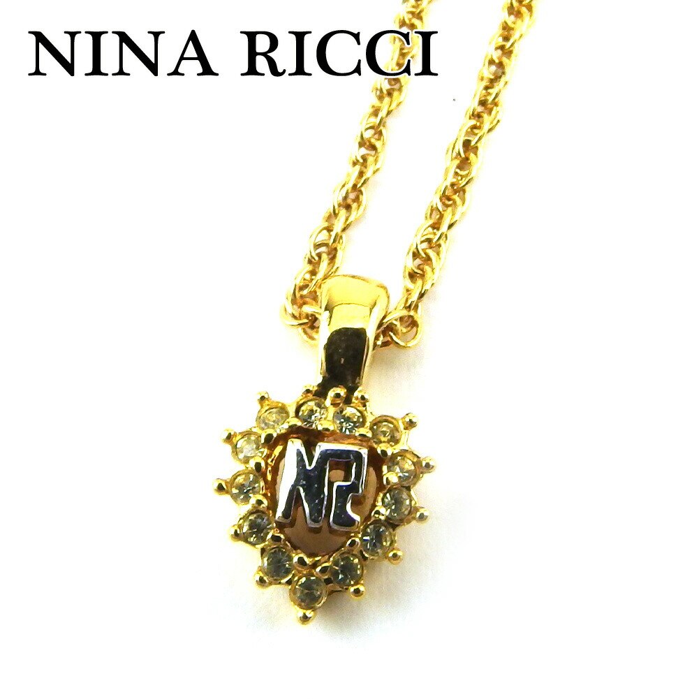 【中古】 ニナ リッチ ネックレス ペンダント アクセサリー レディース ラインストーン付き NRマ