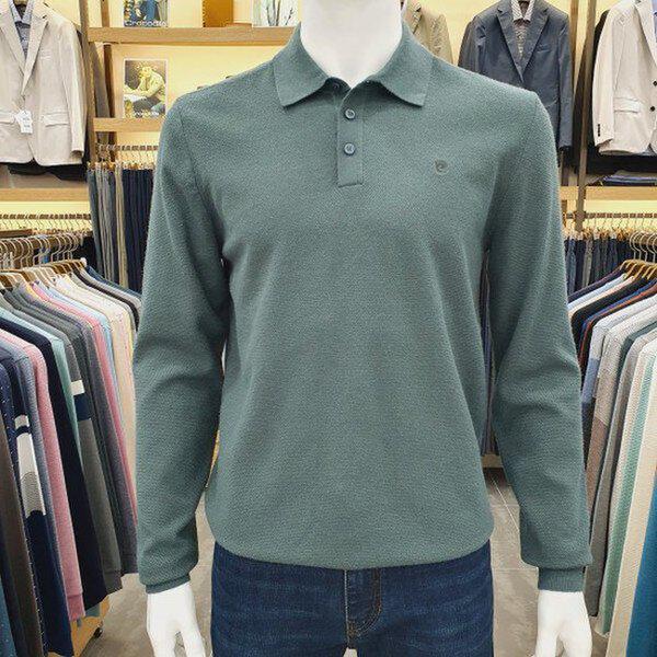 秋冬新作テクスチャーカラーニットTシャツ POKT3351 45_SH