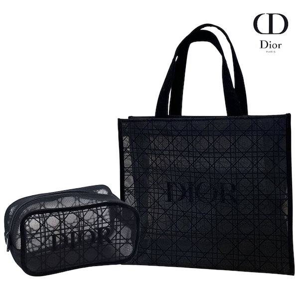 グランドホールセール Qoo10] Dior 海外免税店ノベルティ コスメトートバッグ バッグ