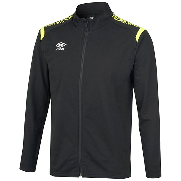 サッカー ジュニア ウォームアップジャケット ブラック イエロー 160 UAS2350J BKYL 160サッカー