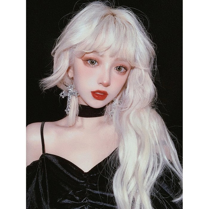 ウィッグ フルウィッグ 長髪 ゴールド ロング 巻き髪 ロングウィッグ ふんわり前髪 前髪あり ハロウィン 原宿風 かつら コスプレ 可愛い コスチューム 仮装 大人用 普段使い 文化祭 イベント 学