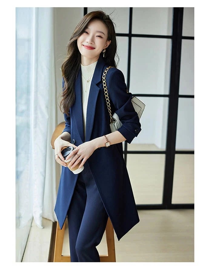 スーツ パンツスーツ レディース スーツセット ブラックフォーマル 無地 ロングジャケット パンツ ビジネススーツ フォーマル 入学式 卒業式 入園式 卒園式 おしゃれ 大人 オフィス 通勤 ビジネス