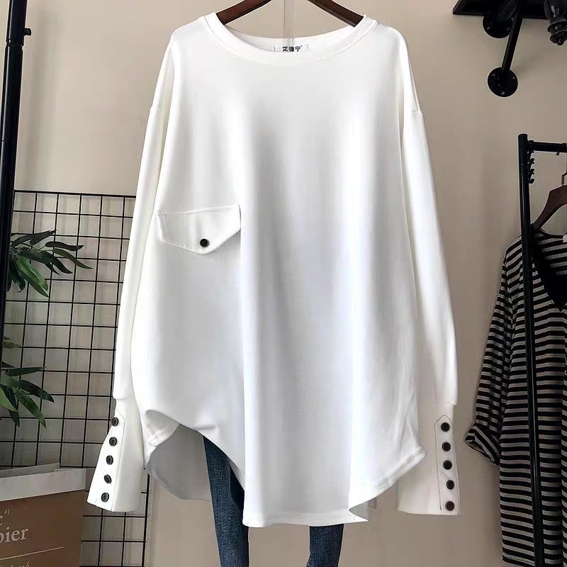 レディース トップス ロンT カットソー プルオーバー 長袖 ラウンドネック ストリート ポケット ボタン アメカジ きれいめ シンプル カジュアル おしゃれ こなれ感 ラフ ボーイッシュ 4,932円